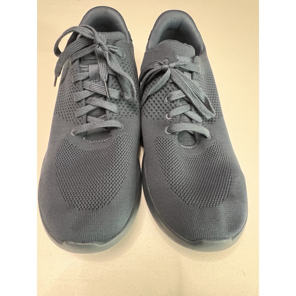 Kizik Lima Knit Hands Free Sneakers Shoes Blue Mens Size 13 Comfort Work EUC